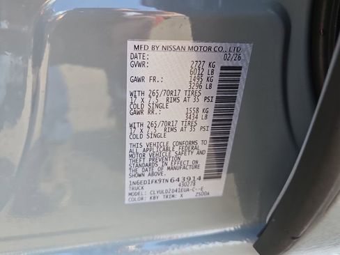 New 2026 Nissan Frontier PRO-4X AWD/4WD image 26
