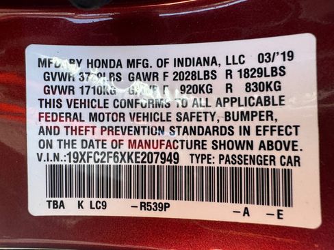 Used 2019 Honda Civic LX image 17