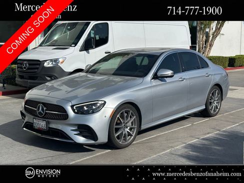 Used 2022 Mercedes-Benz E 350 Sedan w/ AMG Line Exterior image 1