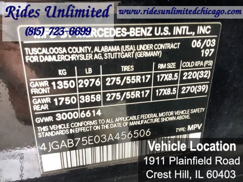 Used 2003 Mercedes-Benz ML 500 4MATIC image 21