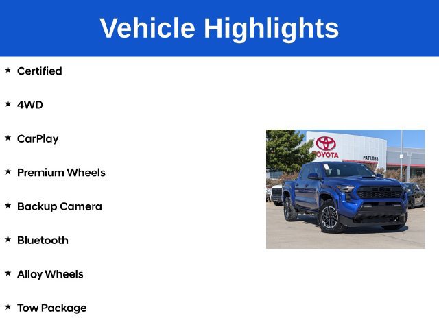 Certified 2025 Toyota Tacoma TRD Sport AWD/4WD image 5