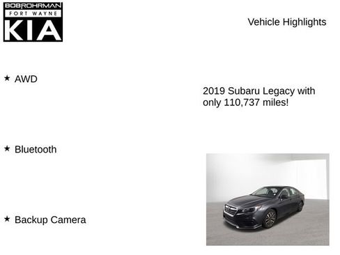 Used 2019 Subaru Legacy 2.5i w/ Alloy Wheel Package image 7