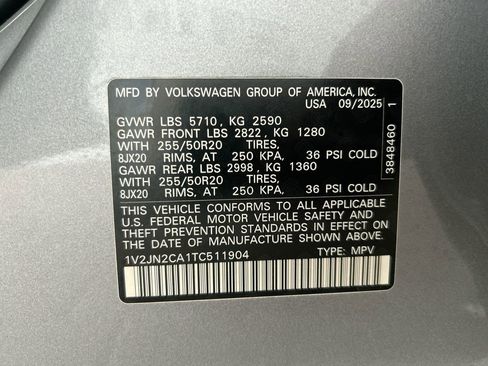 New 2026 Volkswagen Atlas SE image 52