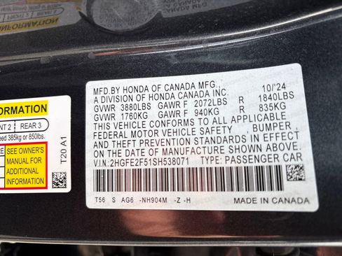 Used 2025 Honda Civic Sport image 30