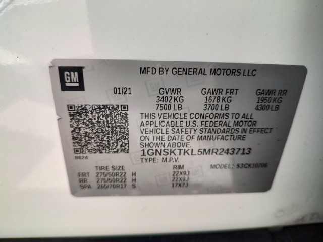 Used 2021 Chevrolet Tahoe High Country w/ Premium Package AWD/4WD image 34