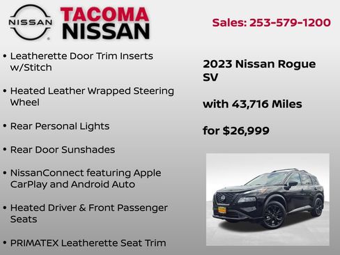 Used 2023 Nissan Rogue SV w/ SV Premium B Package AWD/4WD image 25