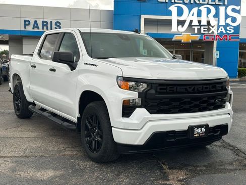 Used 2024 Chevrolet Silverado 1500 Custom w/ Turbomax Blackout Package AWD/4WD image 1