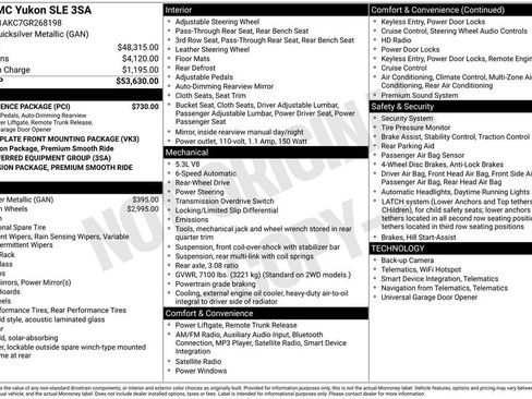 Used 2016 GMC Yukon SLE w/ Convenience Package image 11