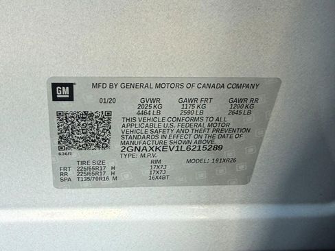 Used 2020 Chevrolet Equinox LT FWD image 24