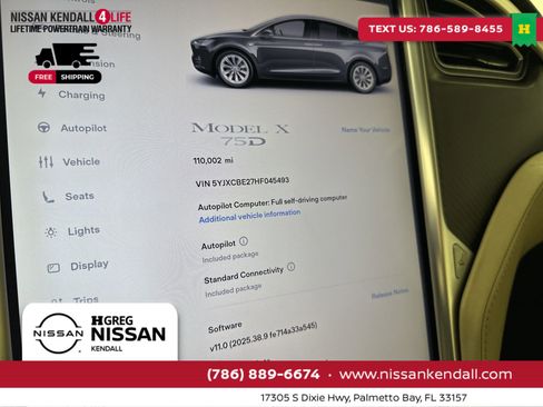 Used 2017 Tesla Model X 75D image 19