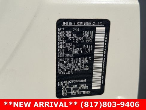 Used 2019 Nissan Armada Platinum w/ Captain's Chairs Package image 16