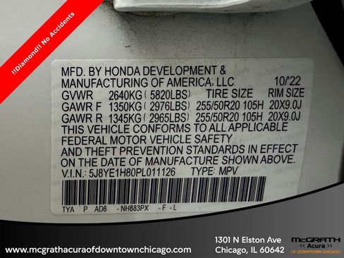 Used 2023 Acura MDX SH-AWD w/ Advance Package image 11