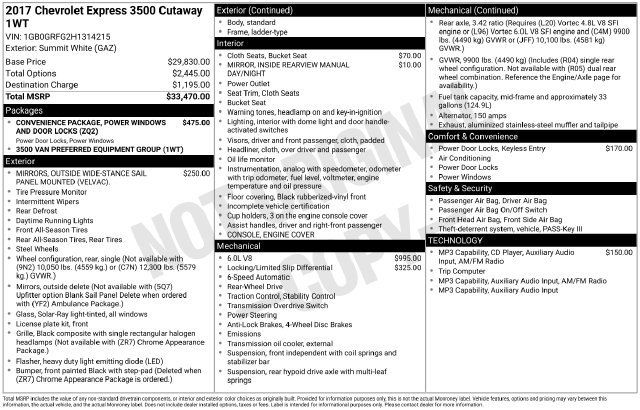Used 2017 Chevrolet Express 3500 RWD image 32