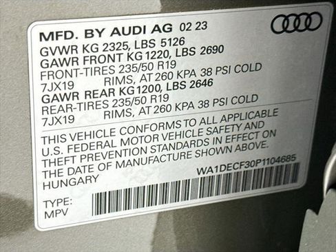 Certified 2023 Audi Q3 2.0T Premium w/ Convenience Package AWD/4WD image 33