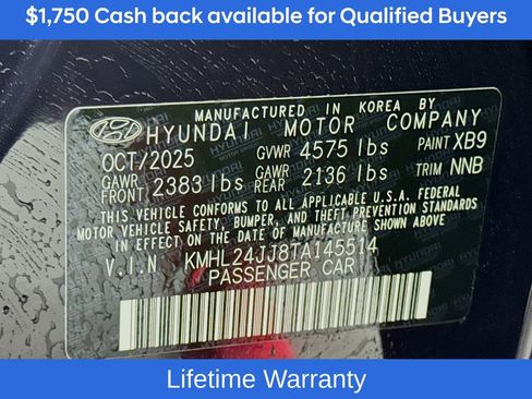 New 2026 Hyundai Sonata Blue image 33