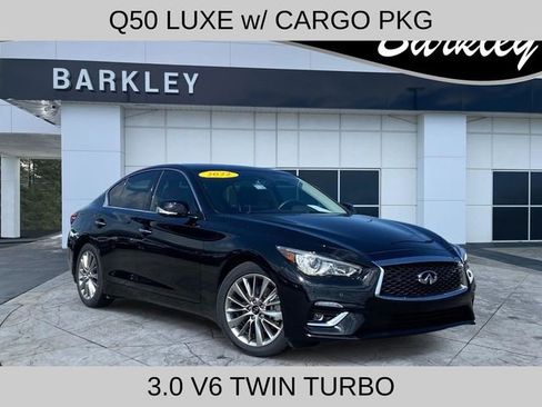 Used 2022 INFINITI Q50 Luxe w/ Cargo Package RWD image 1