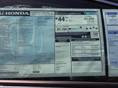 New 2026 Honda Accord Touring image 20