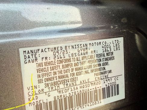 New 2025 Nissan Sentra SV image 16