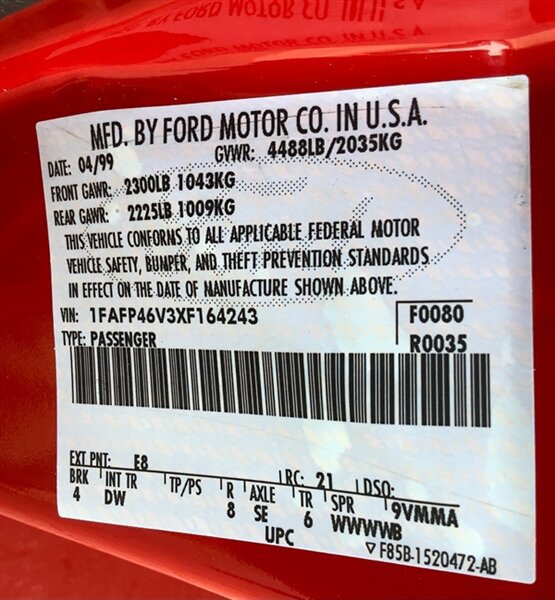 Used 1999 Ford Mustang Cobra RWD image 29