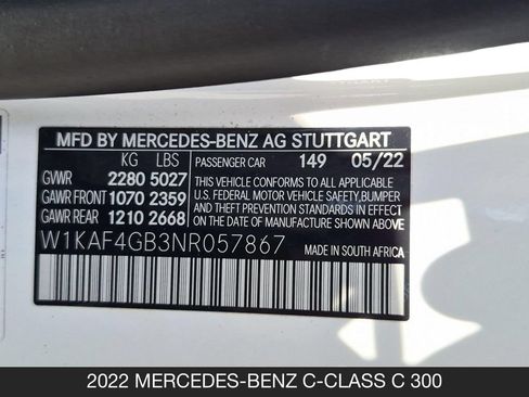 Used 2022 Mercedes-Benz C 300 Sedan image 27