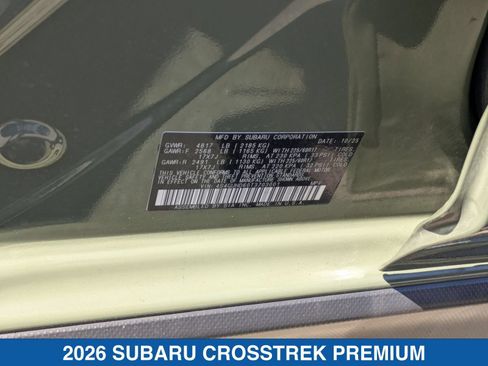 Certified 2026 Subaru Crosstrek 2.5i Premium AWD/4WD image 38
