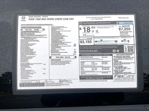 New 2026 RAM 1500 4x4 Crew Cab image 38