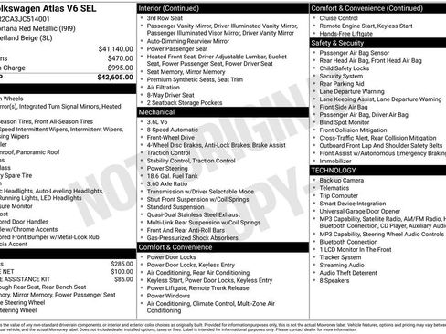 Used 2018 Volkswagen Atlas SEL FWD image 8