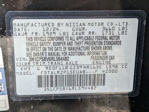 Certified 2024 Nissan Kicks S FWD image 31