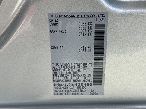 New 2025 Nissan Altima 2.5 SL image 34