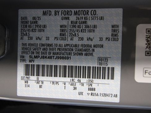 New 2026 Lincoln Nautilus Reserve w/ Jet Appearance Package image 49