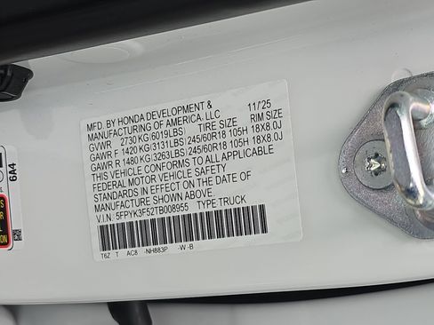 Certified 2026 Honda Ridgeline RTL image 35