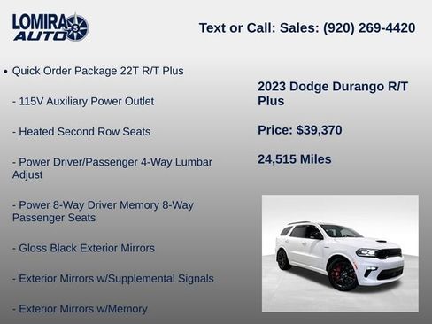 Used 2023 Dodge Durango R/T w/ Tow 'N Go Group AWD/4WD image 14