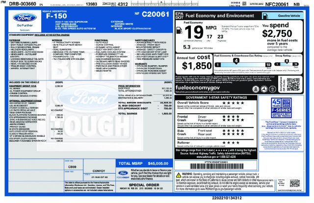 Used 2022 Ford F150 XL w/ STX Appearance Package AWD/4WD image 25