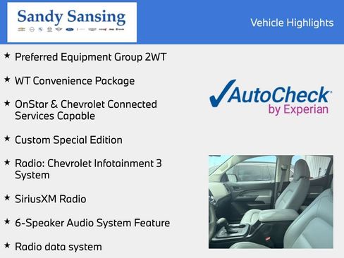 Used 2021 Chevrolet Colorado W/T w/ Custom Special Edition RWD image 7