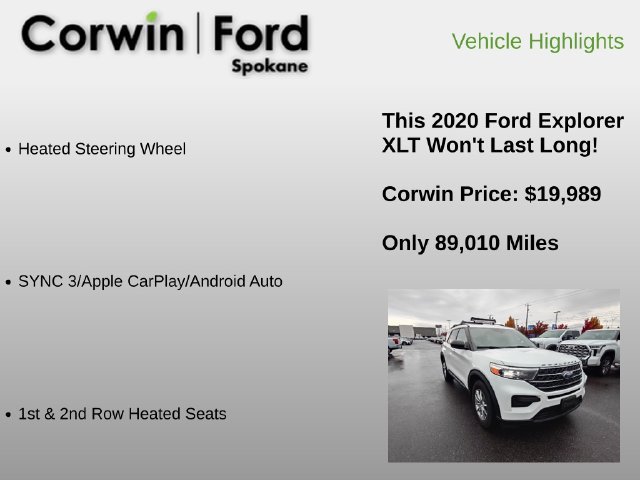 Used 2020 Ford Explorer XLT w/ Comfort Package AWD/4WD image 12