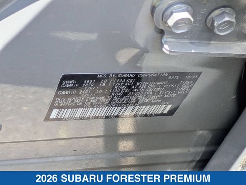 Certified 2026 Subaru Forester Premium AWD/4WD image 39