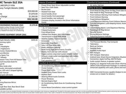 Used 2023 GMC Terrain SLE w/ Driver Convenience Package FWD image 31