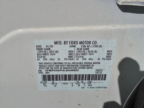 Used 2020 Ford Edge ST w/ Equipment Group 401A AWD/4WD image 18
