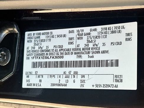 Used 2020 Ford F150 XLT w/ Equipment Group 302A Luxury AWD/4WD image 31