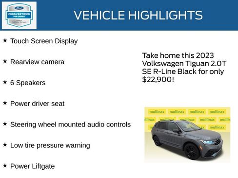 Used 2023 Volkswagen Tiguan SE R-Line FWD image 22