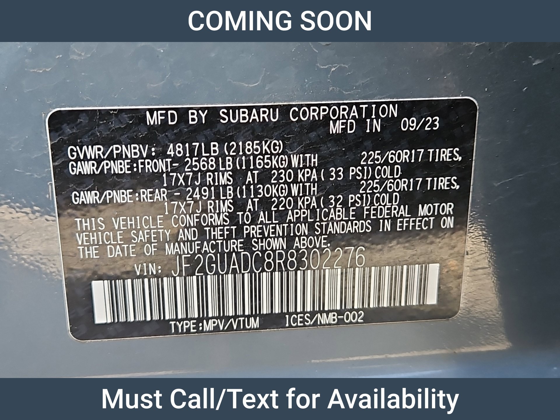 Used 2024 Subaru Crosstrek 2.0i Premium w/ Crosstrek Mirror Package AWD/4WD image 9