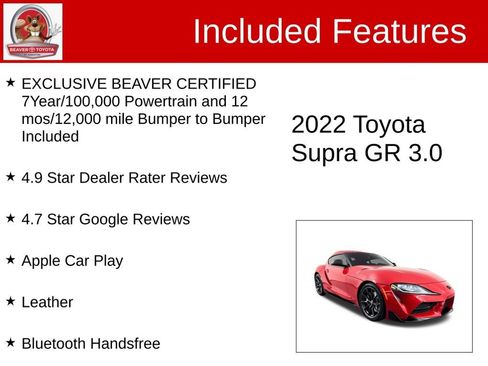 Used 2022 Toyota Supra w/ Safety & Technology Package RWD image 4