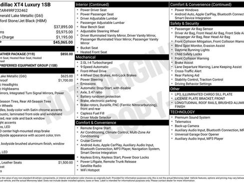 Used 2024 Cadillac XT4 Luxury w/ Cold Weather Package FWD image 6