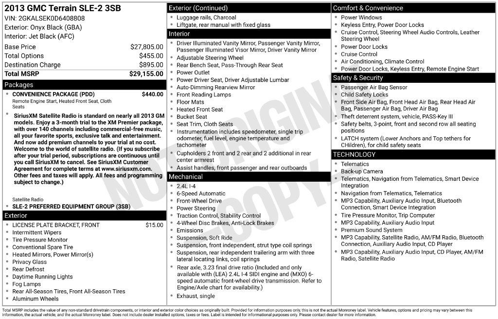 Used 2013 GMC Terrain SLE w/ Convenience Package FWD image 5