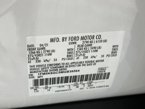Used 2021 Ford Explorer ST w/ Equipment Group 401A AWD/4WD image 30