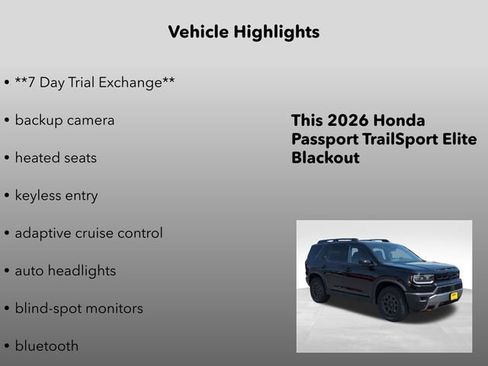 Used 2026 Honda Passport TrailSport Elite image 5