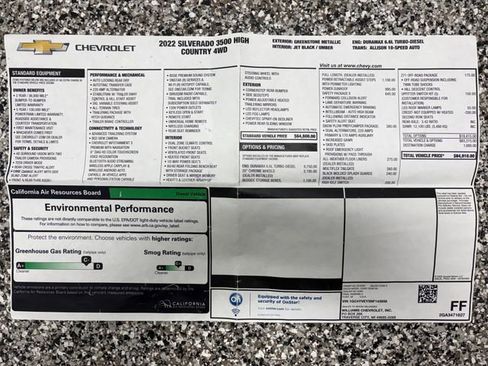 Used 2022 Chevrolet Silverado 3500 High Country w/ Safety Package II image 75