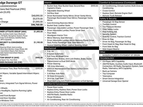 Used 2017 Dodge Durango GT w/ Nav & Power Liftgate Group AWD/4WD image 8