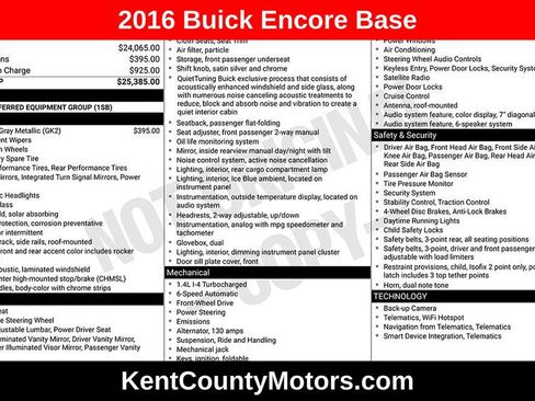 Used 2016 Buick Encore Base image 1
