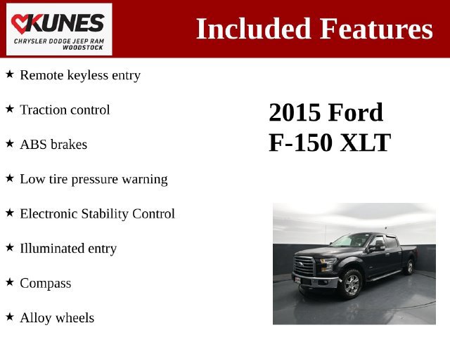 Used 2015 Ford F150 XLT w/ Equipment Group 301A Mid AWD/4WD image 3